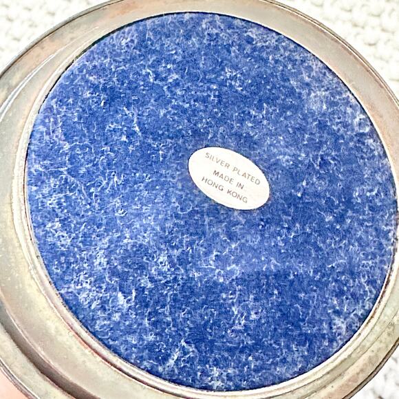 Vintage Hong Kong Silver Plated Marked Big Eyes Creepy MCM Cat Ring Holder - Picture 4 of 5